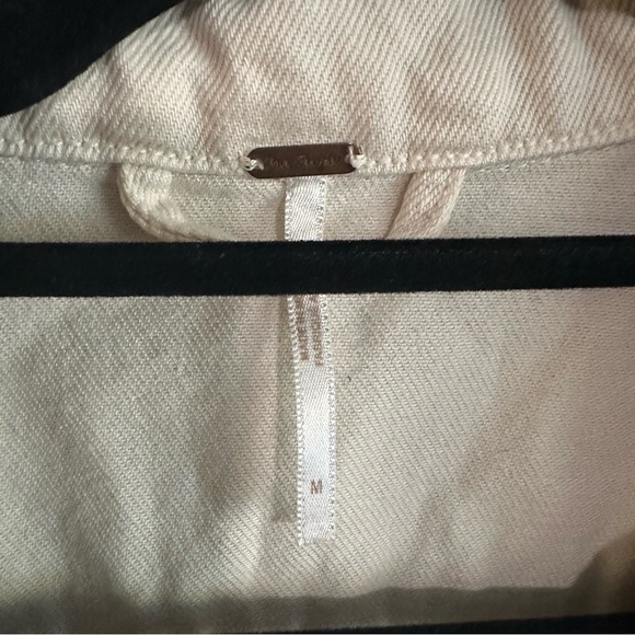 Free People Cream Denim Jacket - Picture 4 of 9